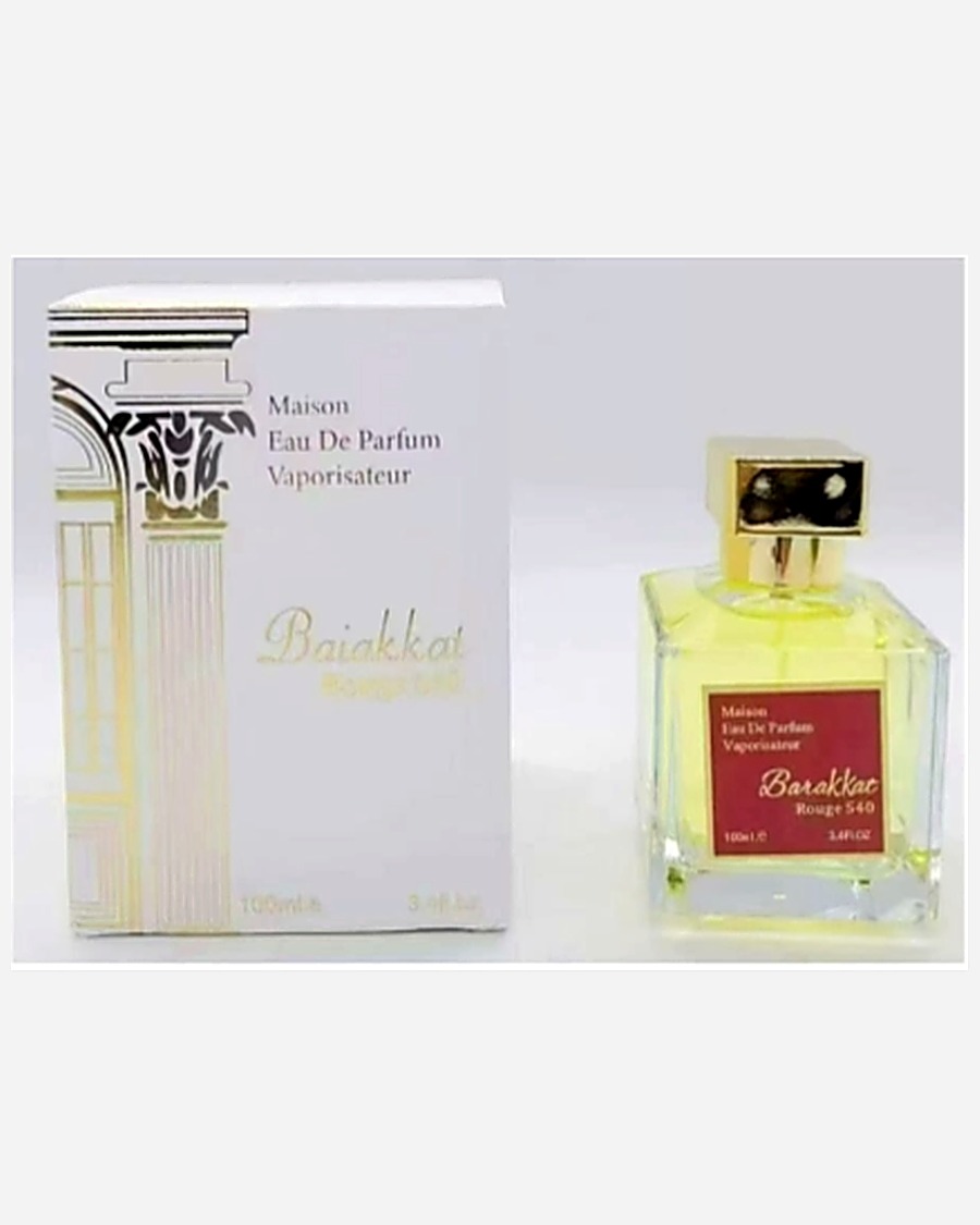 Barakkat Rouge 540 perfume bottle and box