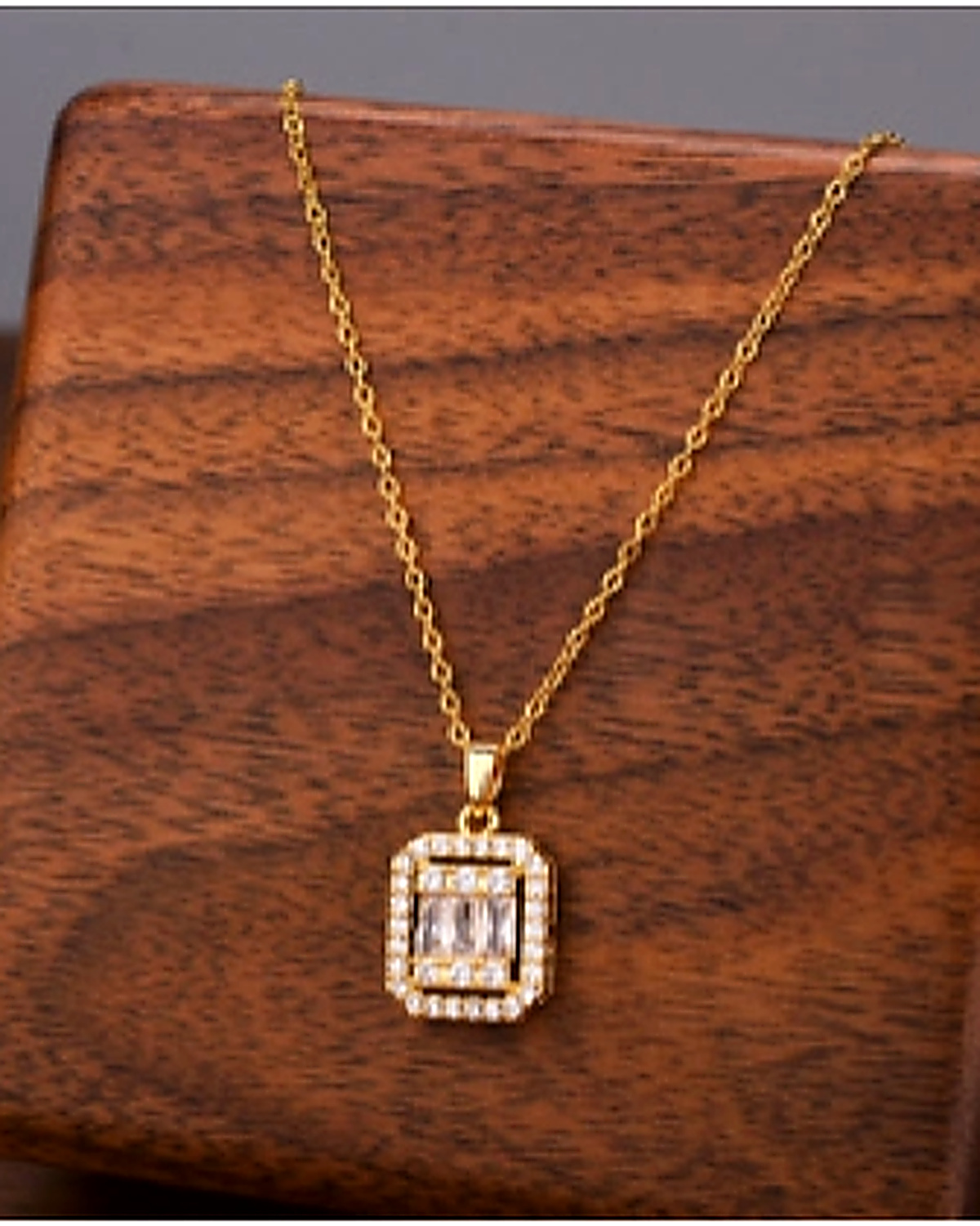 Solitaire Drop Necklace